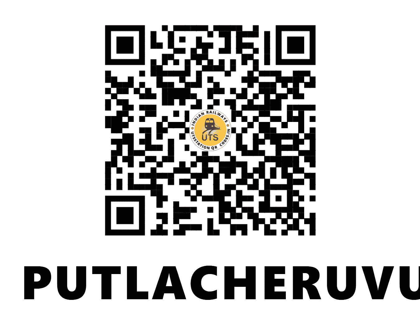 UTS QR Code for PUTLACHERUVU - PCU - SC (ANDHRA PRADESH)